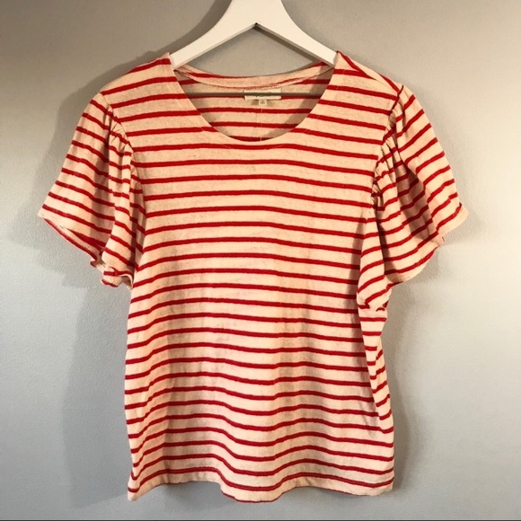 Madewell fluffer sleeve tee shirt Yorktown NWT - Picture 2 of 6